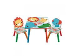Arditex Otroška lesena miza in stoli FISHER PRICE, FP10298
