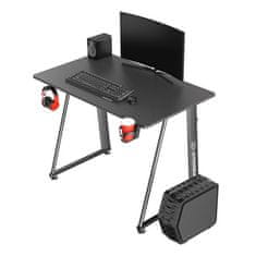 Ultradesk Gaming miza ENTER V2, 100x60 cm, 75 cm, z držalom za pijačo in slušalkami, kompaktna velikost