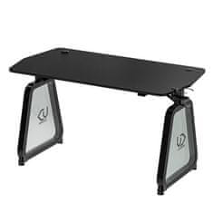 Ultradesk Gaming miza BOOSTER, 136x70,5 cm, 75 cm, RGB osvetlitev, držalo za pijačo in slušalke