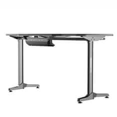 Ultradesk Gaming miza FRAG - ČRNA V3, 140x60 cm, 76 cm, z XXL podlogo za miško, 4xUSB, z ultradesk BEAM, držalom za pijačo in slušalke