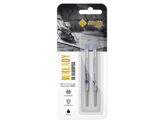 Astra ZENITH Nadomestno polnilo za pisalo 0,8 mm, modro, 2 kosa, blister, 11540202