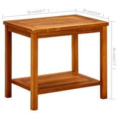 Vidaxl Klubska mizica 50x35x45 cm trden akacijev les