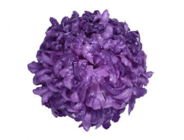 Voščen cvet CHRYZANTÉMA 14cm, temen. Vijolična