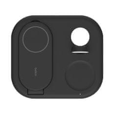 Belkin BOOST CHARGE Qi2 15w Magnetni 3v1, črna