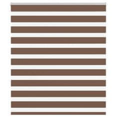 shumee vidaXL Zebra senčilo rjave 130x150 cm tkanina širina 125,9cm poliester