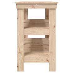 Vidaxl Delovna miza 142,5x50x80 cm trdna borovina