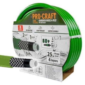 Procraft Zelena vrtna cev PR-4GH1925F
