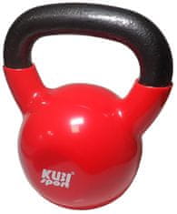Kubisport Kettlebell 12 kg litega železa z vinilnim pokrovom