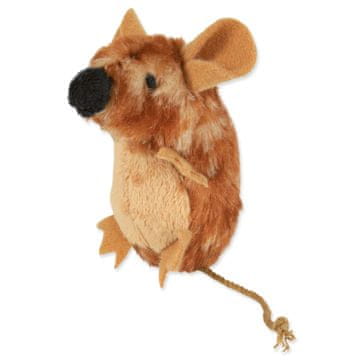 Trixie Igrača mačka Miška stoječa pliš z mačjo meto 8cm TR