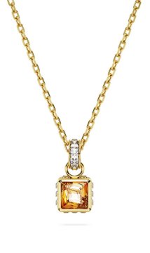 Swarovski Elegantna pozlačena ogrlica s Chroma kristali 5648749