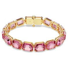 Swarovski Teniška zapestnica z roza kristali Millenia 5683428