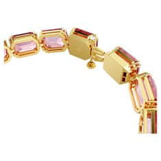 Swarovski Teniška zapestnica z roza kristali Millenia 5683428