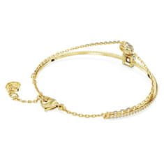 Swarovski Elegantna dvojna pozlačena zapestnica Chroma 5662924