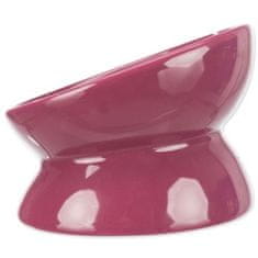 Trixie Ergonomska keramična posoda je dvignjena. 0,15l 13cm bordo TR