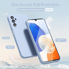 Onasi Silikonski ovitek za Samsung Galaxy S25 Ultra - mat liquid svetlo moder
