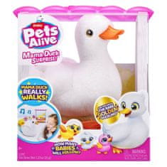 Zuru Pets Alive Mama Duck plišasta igrača, raca
