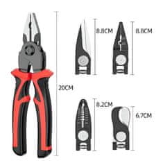 Vixson Večnamenski komplet klešč in škarij 5 v 1 | UNIPLIERS