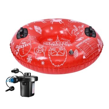 JOJOY® Napihljiva snežna tuba z ročaji SNOWRIDER + Električna pumpa ELECTRICPUMP | SNOWPUMPRED