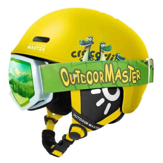 Outdoor master Otroška Smučarska čelada Reindeer, Yellow