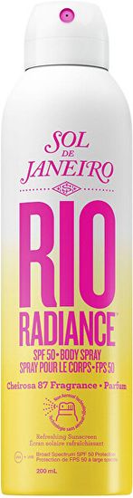 Hladilno pršilo za telo za porjavitev SPF 50 Rio Radiance (Body Spray) 200 ml
