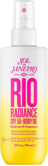 Zaščitno svetleče olje za telo SPF 50 Rio Radiance (Body Oil) 90 ml