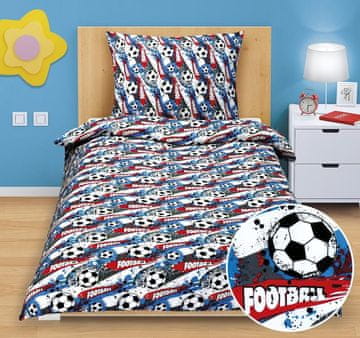 Bombažno posteljno perilo Junior - 140x200, 70x90 cm - Nogomet
