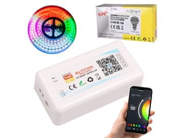Eco light Gonilnik LED RGB Tuya 15A 180W 12V – Inteligentni nadzor trakov LED