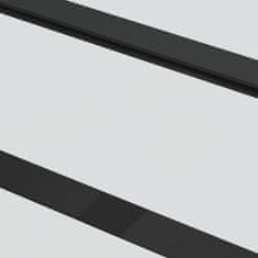 Vidaxl Drsna vrata z opremo 90x205 cm ESG steklo in aluminij