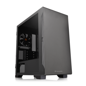 Thermaltake PC ohišje S100 TG črno + 1x ventilator zadaj