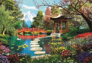 Clementoni Fuji Garden Puzzle 1000 kosov