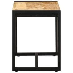 Vidaxl klop 60x35x45 cm Masivni neobdelan les Mango