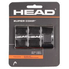 Head Super Comp overgrip wrap tl. 0,5 mm črna, pakiranje po 3