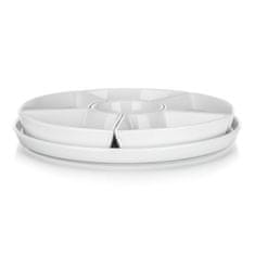 Banquet Komplet sklede s 7 kosi (6xskleda, 1 krožnik) premera 28cm porcelan BIANCA BELA