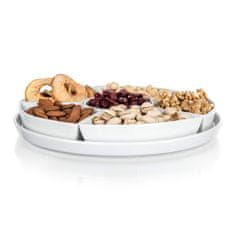 Banquet Komplet sklede s 7 kosi (6xskleda, 1 krožnik) premera 28cm porcelan BIANCA BELA