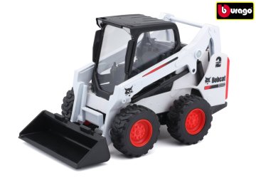 BBurago 10 cm Bobcat S590 Drsno-zmetalni nakladalnik z vedrom