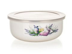 Banquet Komplet sklede z 8 kosi. (10,14,16,18 cm + 4 pokrovi) emajl LAVENDER