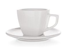 Banquet Skodelica + krožnik 250ml kvadratni porcelan ALBA BÍ
