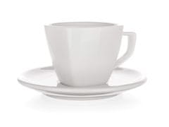 Banquet Skodelica + krožnik 250ml kvadratni porcelan ALBA BÍ