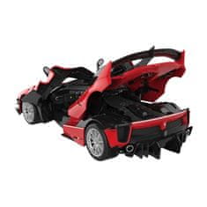 Rastar Ferrari 1:18 FXXK daljinsko voden RC avto za samostojno sestavljanje (rdeč)