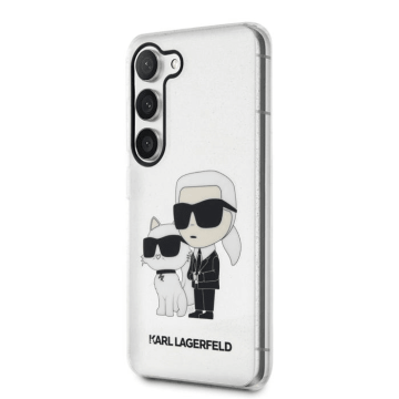 Karl Lagerfeld Originalen ovitek iPhone 13 6.1 - Glitter IML NFT Full Bodies - prozoren ovitek z bleščicami - KLHCP13MHNKCTGT