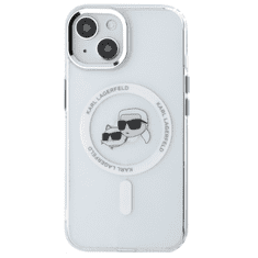 Karl Lagerfeld Originalen MagSafe ovitek iPhone 13 6.1 - Heads - prozoren - KLHMP13MHLSKCH