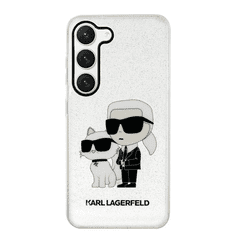 Karl Lagerfeld Originalen ovitek iPhone 13 6.1 - Glitter IML NFT Full Bodies - prozoren ovitek z bleščicami - KLHCP13MHNKCTGT