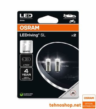 Osram ŽARNICA LED T4W LEDriving SL 12V 0,8W 3893DWP-2BL BA9s 2BL