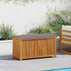 shumee vidaXL Zunanja škatla za blazine 113x50x60,5 cm trden les jelke