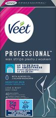 Veet Hladni voščeni trakovi za občutljivo kožo Professional 40 kosov