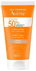 Avéne Obarvana krema za sončenje za suho in občutljivo kožo SPF 50+ (obarvana krema) 50 ml
