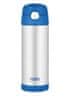 Thermos FUNtainer Otroška termoska s slamico - modra 470 ml