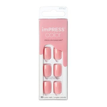 KISS Samolepilni nohti imPRESS Color Pretty Pink 30 kosov