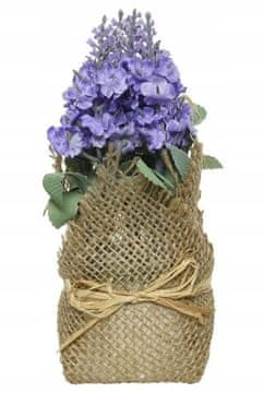 shumee Sivka v prevleki iz jute 17x7cm Umetna okrasna rastlina