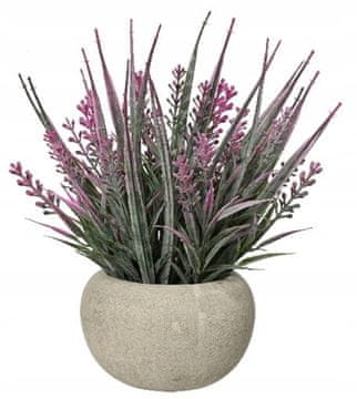 shumee Umetna roža v lončku 10x20cm. Elegantna dekoracija.